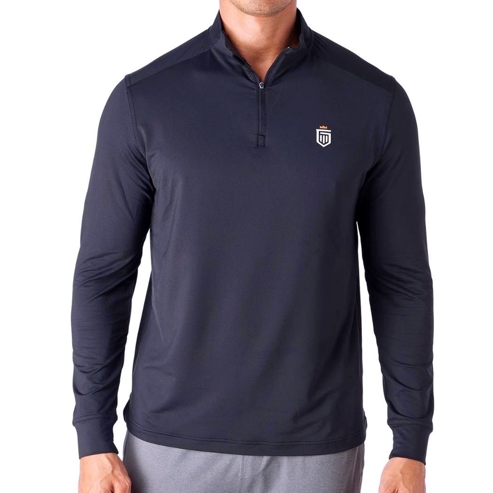 Greatness Wins Mens Performance Training Quarter Zip Navy Blue XXL NWOT